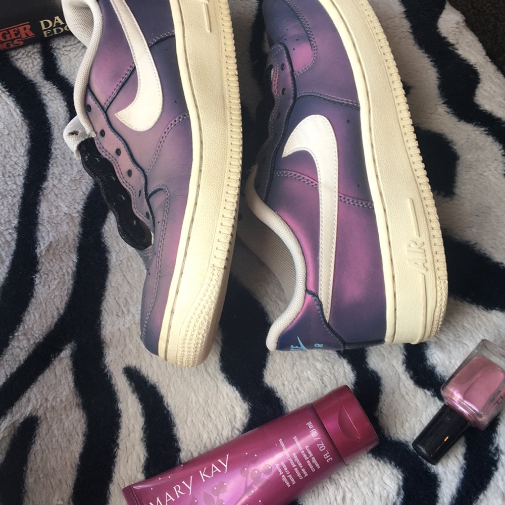 Nike metallic air forces!